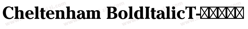 Cheltenham BoldItalicT字体转换